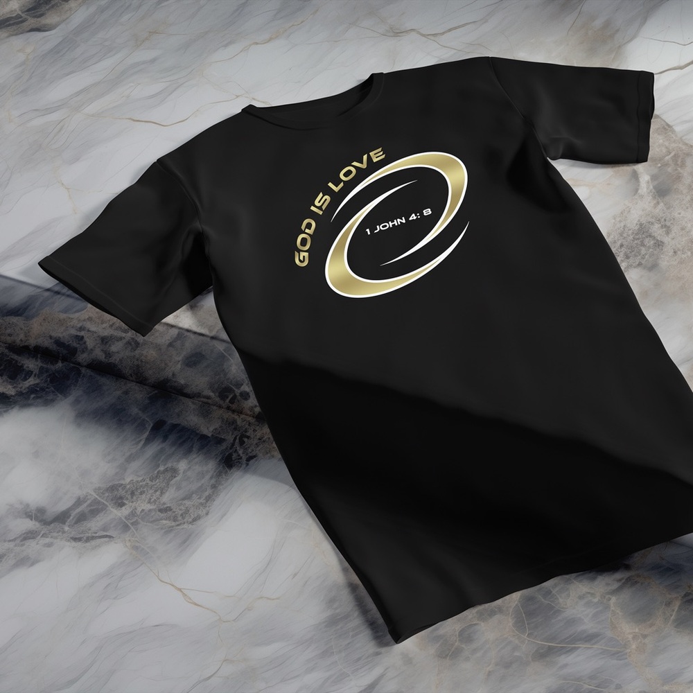 Men’s Shirt God Is Love Christian Faith Bible Verse T-Shirt